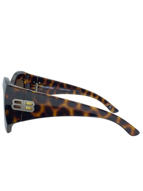 Balenciaga Sunglasses Hourglass Round Eyewear Brown Tortoiseshell Acetate main image 7